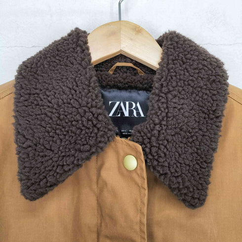 ザラ ZARA 襟ボアブルゾンジャケット レディース  L